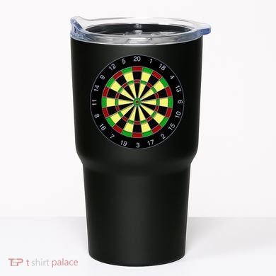 Flat Dart Board Gaming Tumbler