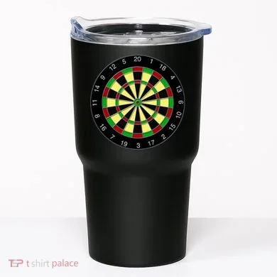 Flat Dart Board Gaming Tumbler
