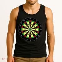 Flat Dart Board Gaming Tank Top thumb 3