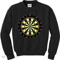 Flat Dart Board Gaming Kids Sweatshirt thumb 0