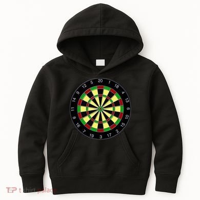 Flat Dart Board Gaming Kids Hoodie