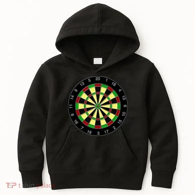 Flat Dart Board Gaming Kids Hoodie