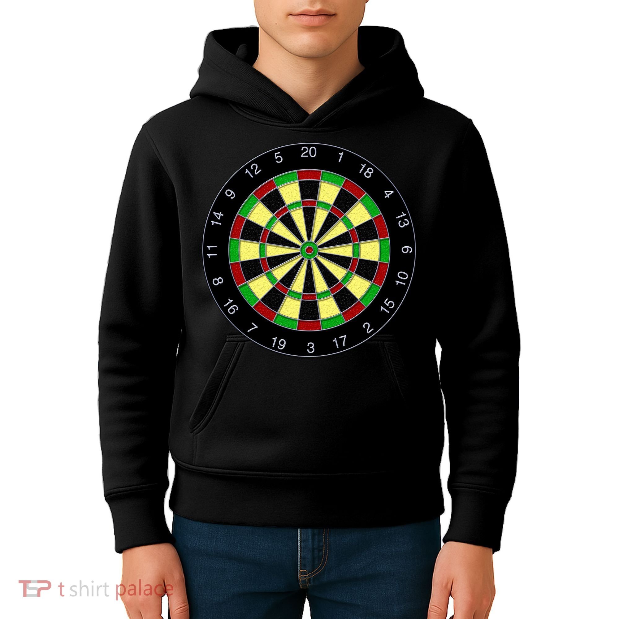 Flat Dart Board Gaming Kids Hoodie