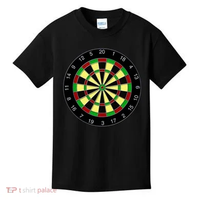 Flat Dart Board Gaming Kids T-Shirt