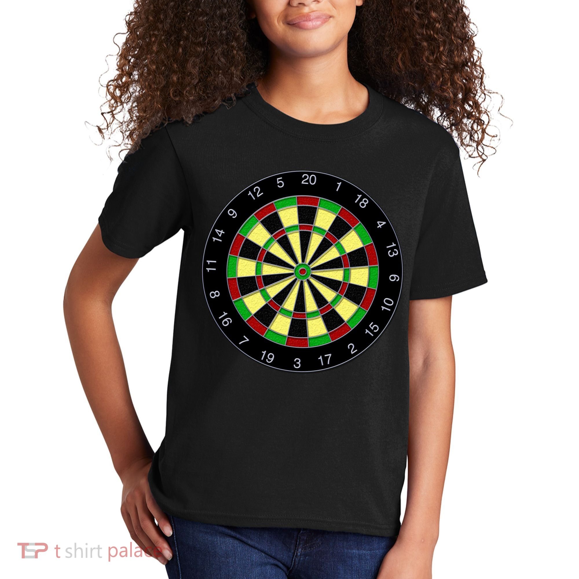 Flat Dart Board Gaming Kids T-Shirt