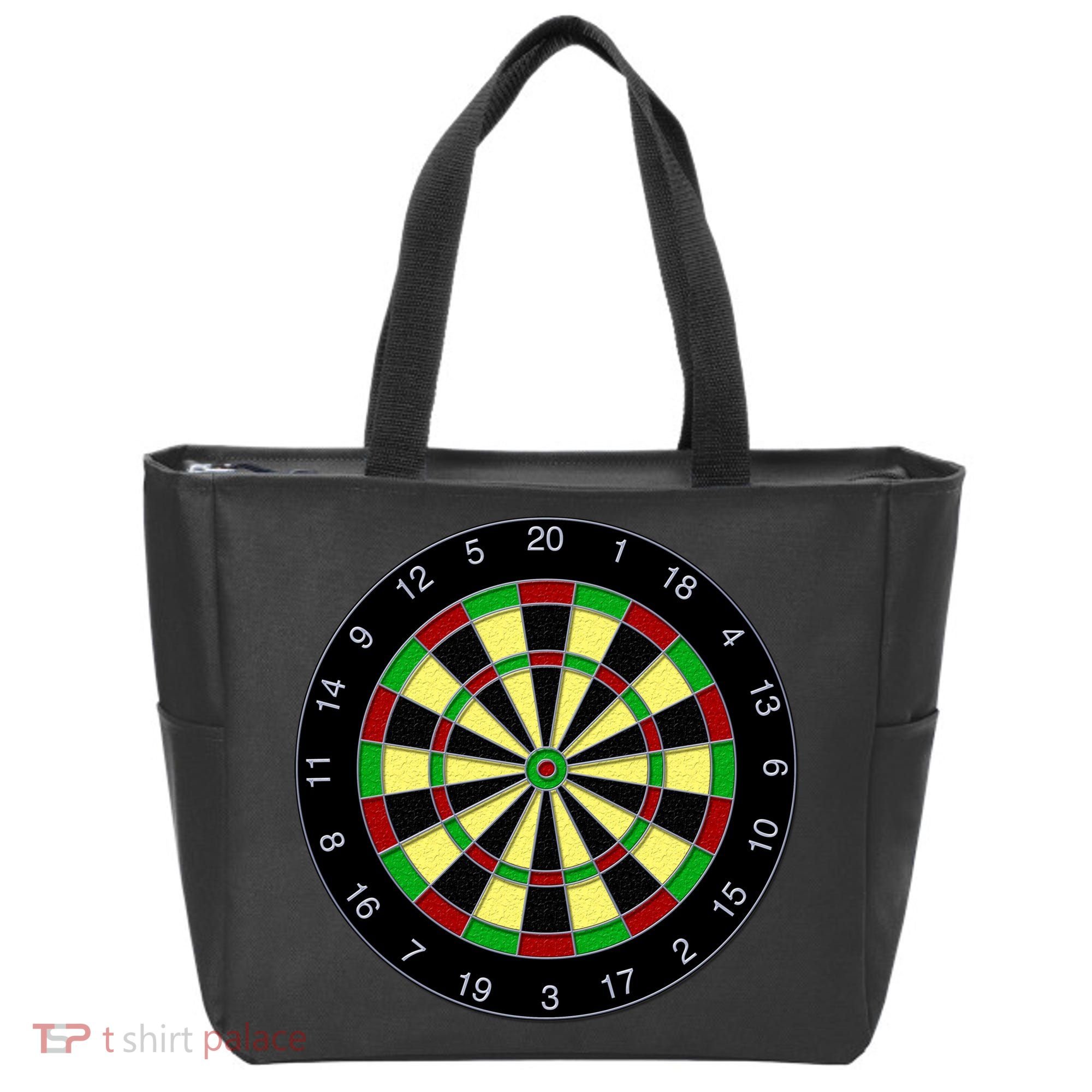 Flat Dart Board Gaming Tote Bag