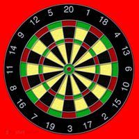 Flat Dart Board Gaming Santa Hat thumb 1