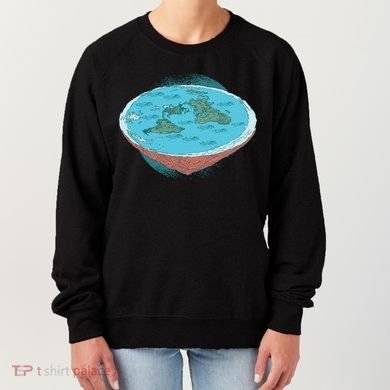 Flat Earth Theory Women's Sweatshirt