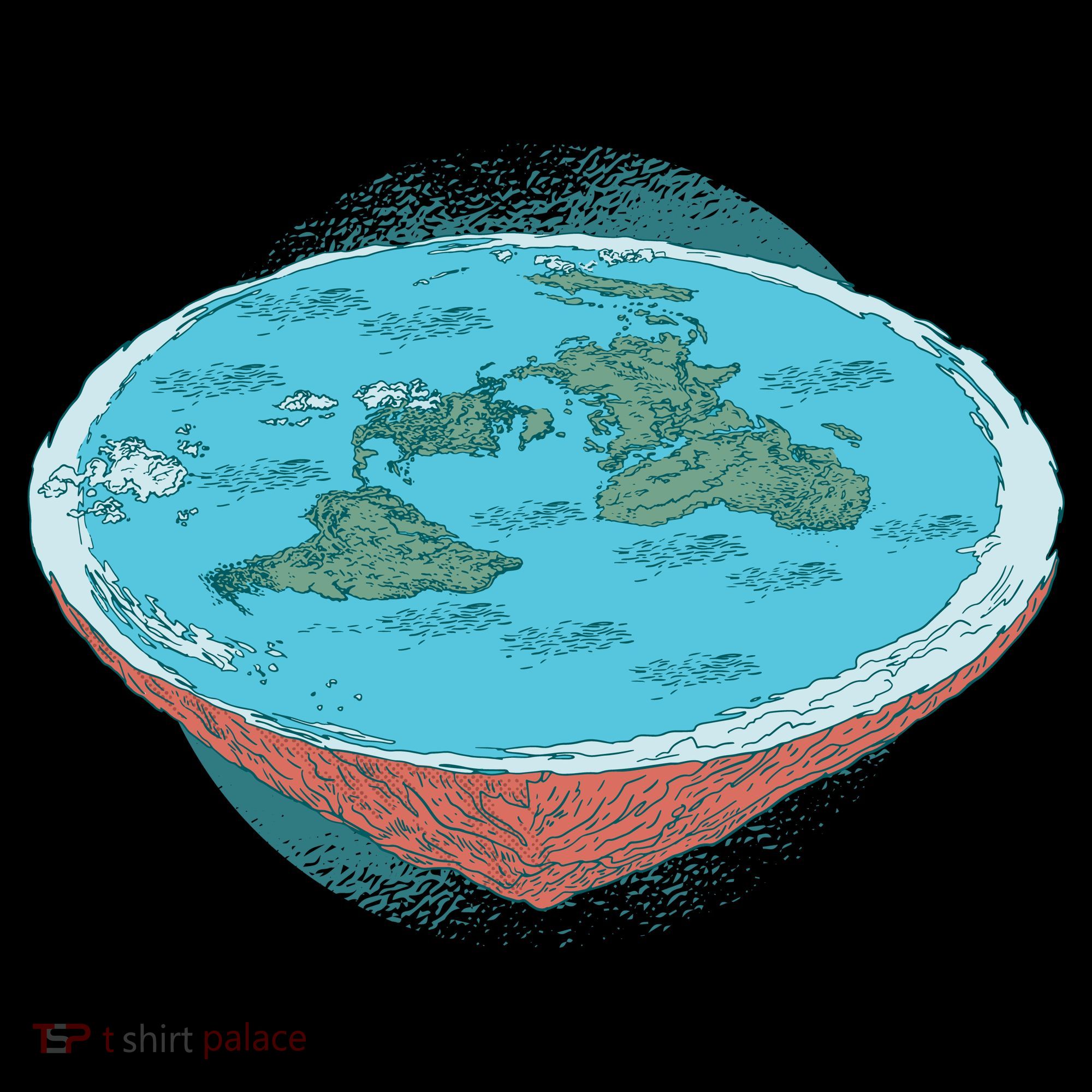 Flat Earth Theory Doggie Tank
