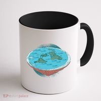 Flat Earth Theory Coffee Mug thumb 1