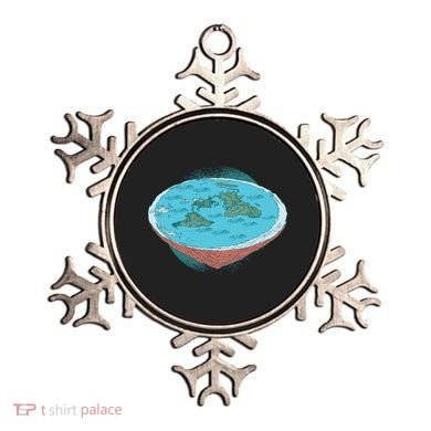 Flat Earth Theory Ornament