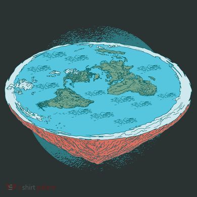 Flat Earth Theory Flexfit Unipanel Trucker Cap
