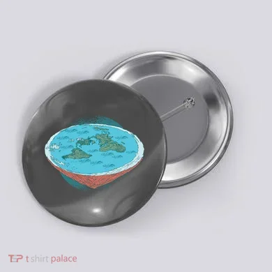 Flat Earth Theory Button
