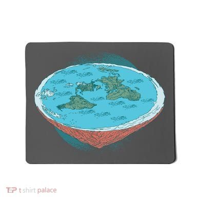 Flat Earth Theory Mousepad