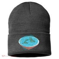 Flat Earth Theory Sustainable Knit Beanie thumb 0