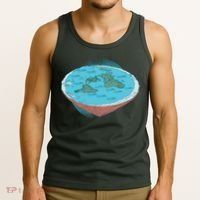 Flat Earth Theory Tank Top thumb 3