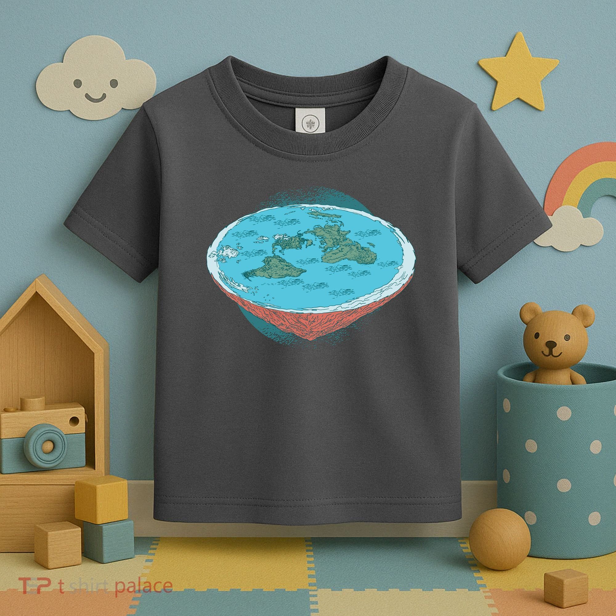 Flat Earth Theory Toddler T-Shirt