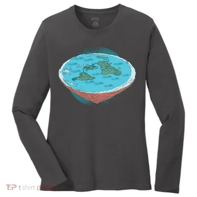 Flat Earth Theory Women's Long Sleeve Shirt