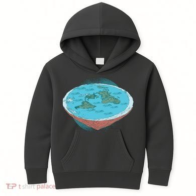 Flat Earth Theory Kids Hoodie