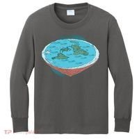 Flat Earth Theory Kids Long Sleeve Shirt thumb 0