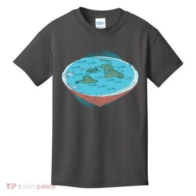 Flat Earth Theory Kids T-Shirt