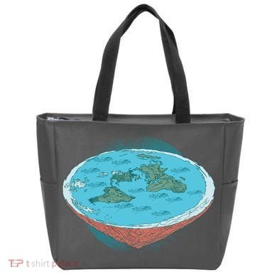 Flat Earth Theory Tote Bag