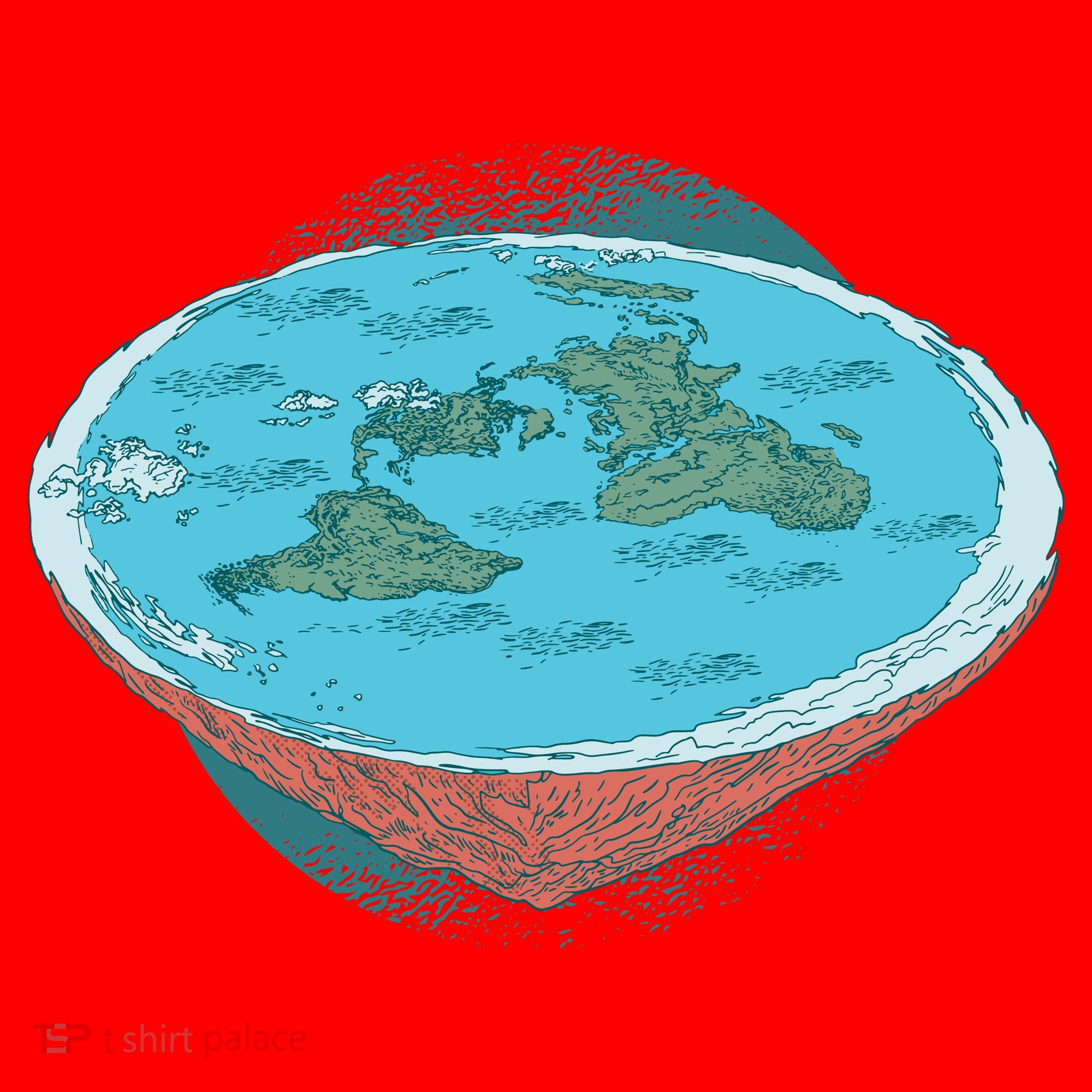 Flat Earth Theory Santa Hat