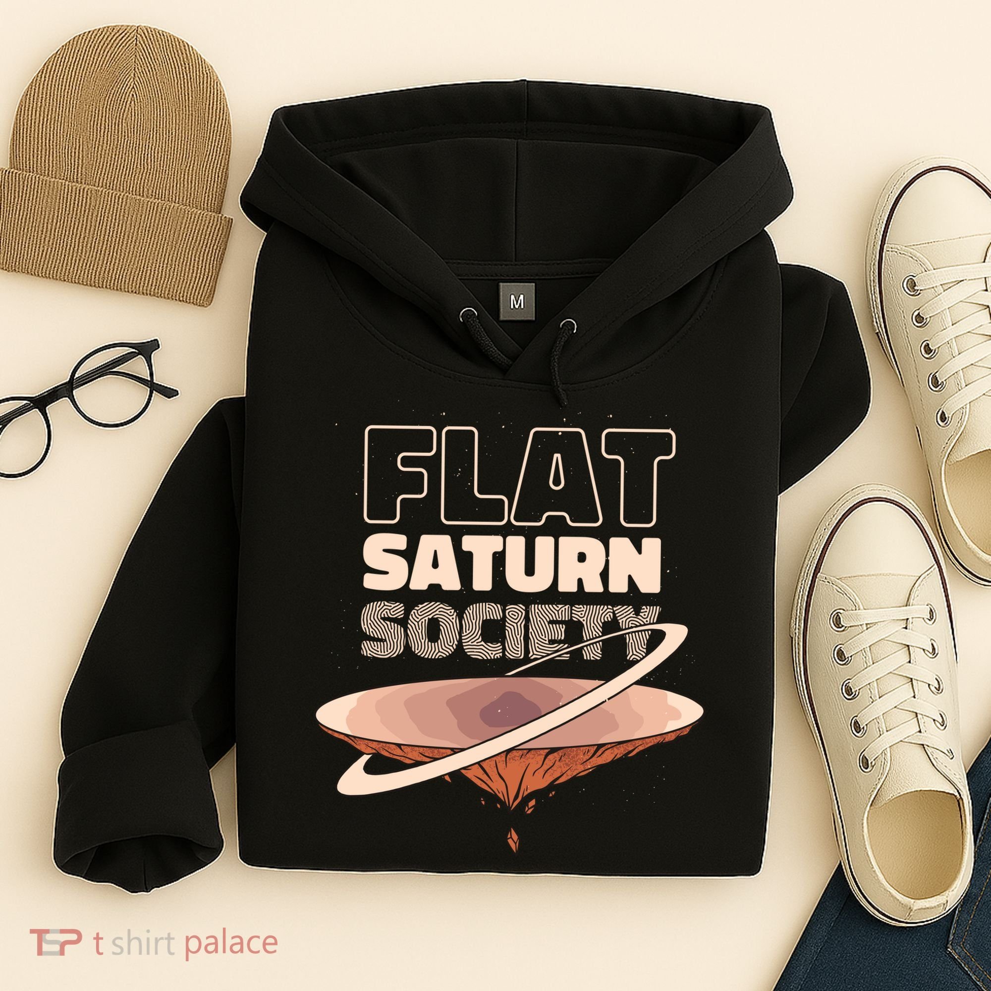 Flat Saturn Society Hoodie