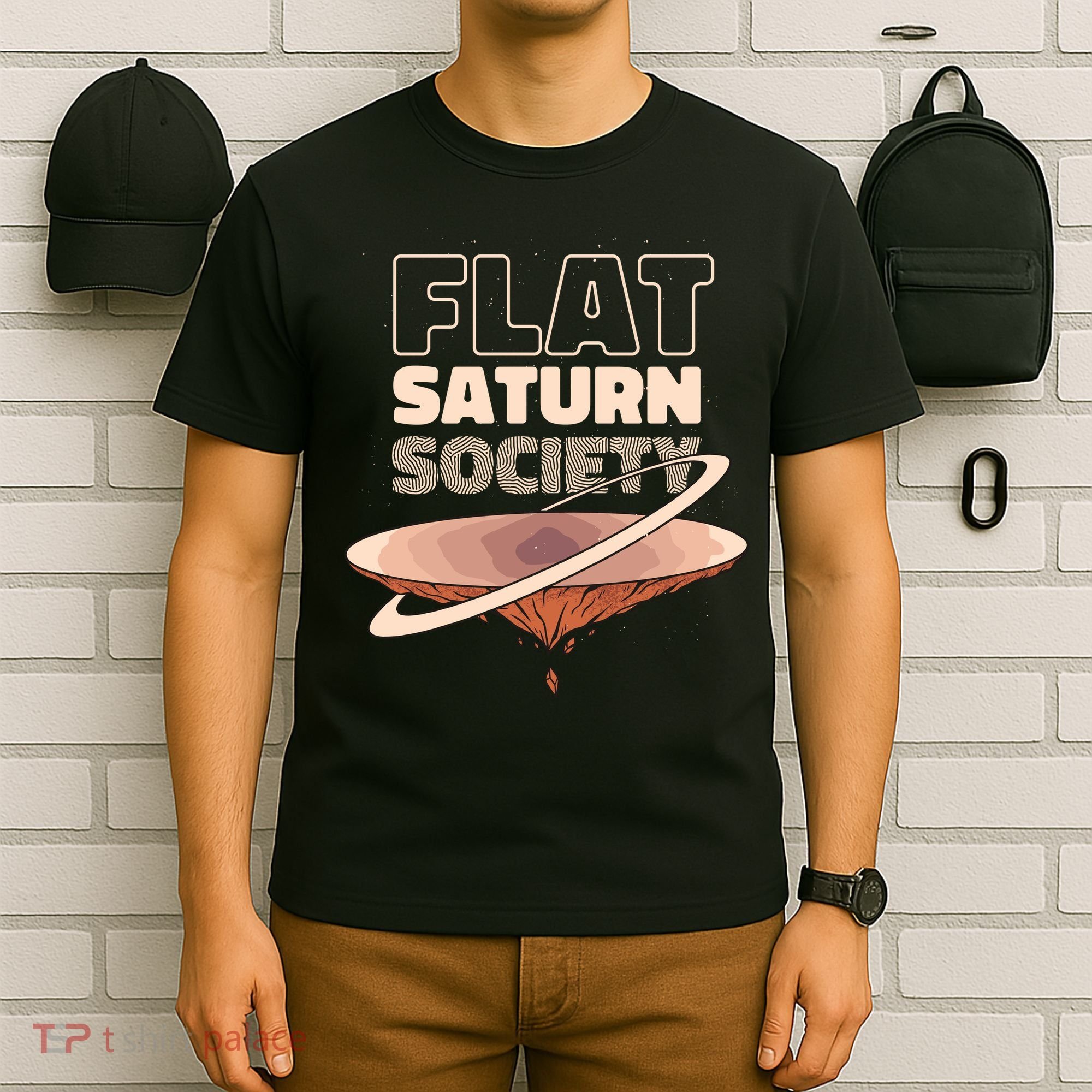 Flat Saturn Society T-Shirt