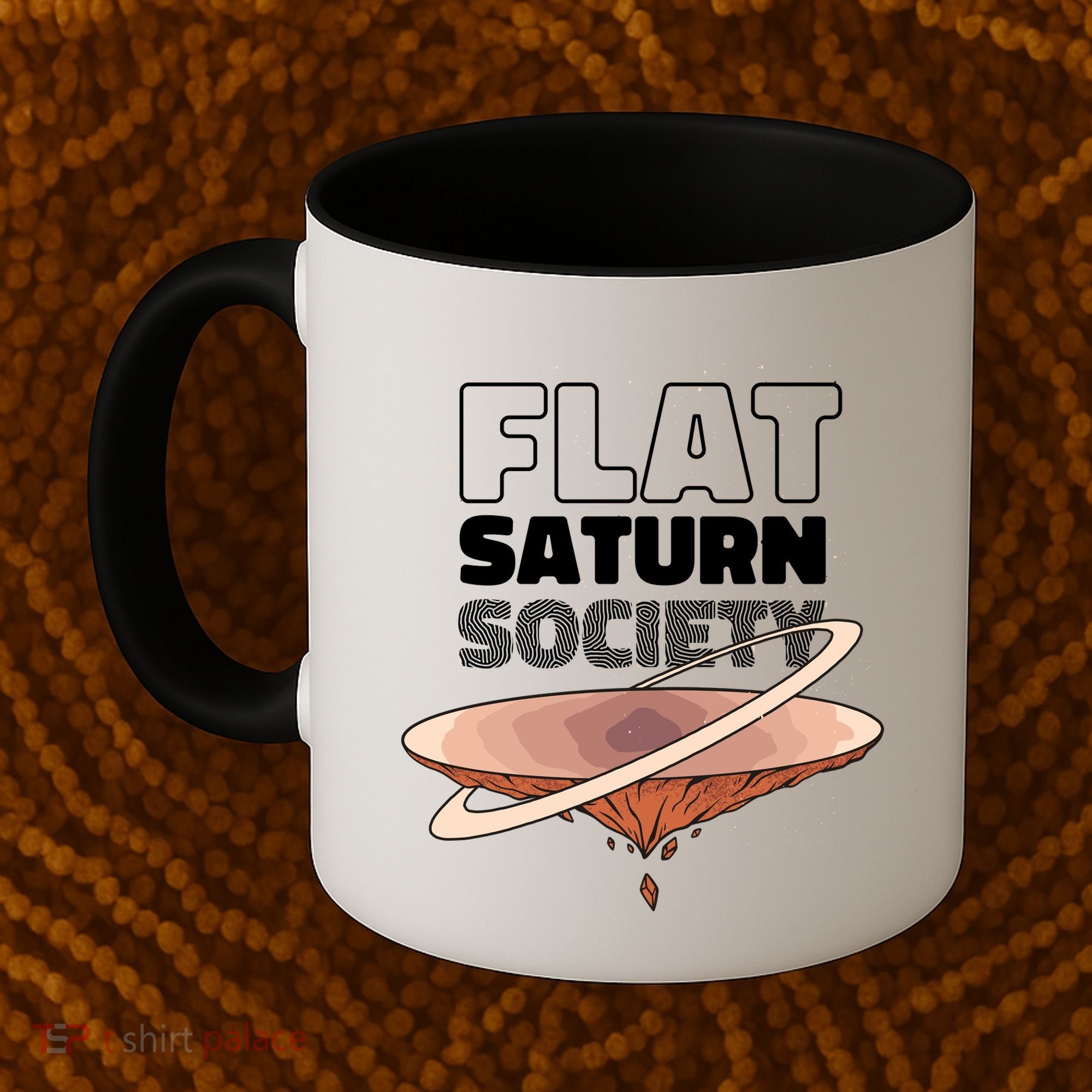 Flat Saturn Society Coffee Mug