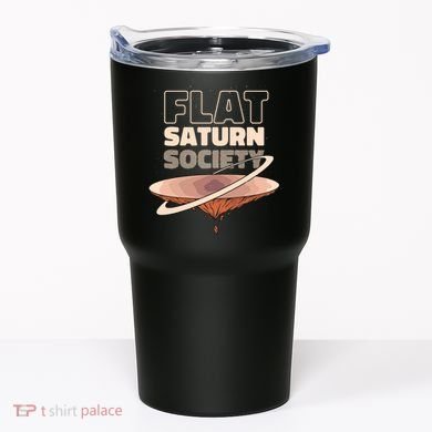 Flat Saturn Society Tumbler