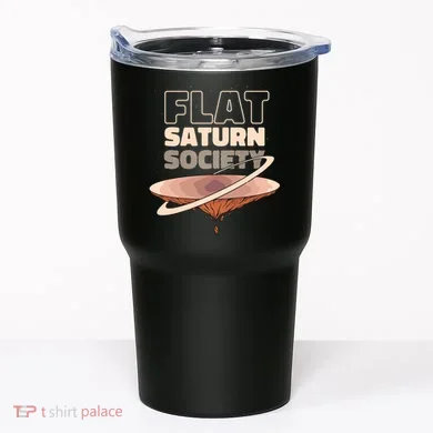 Flat Saturn Society Tumbler