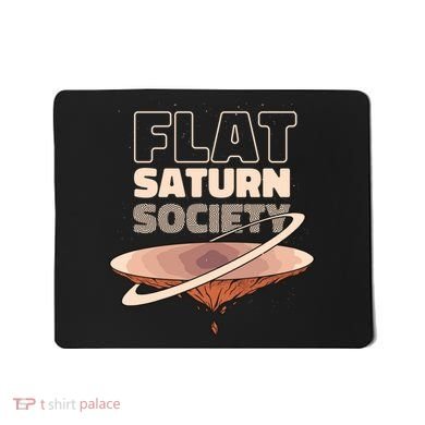 Flat Saturn Society Mousepad