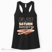 Flat Saturn Society Women's Tank Top thumb 0