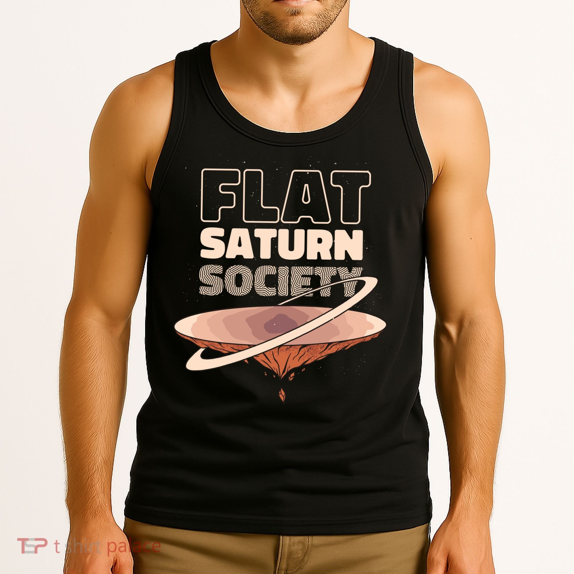 Flat Saturn Society Tank Top