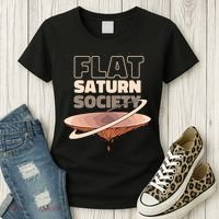 Flat Saturn Society Women's T-Shirt thumb 3