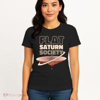 Flat Saturn Society Women's T-Shirt thumb 4
