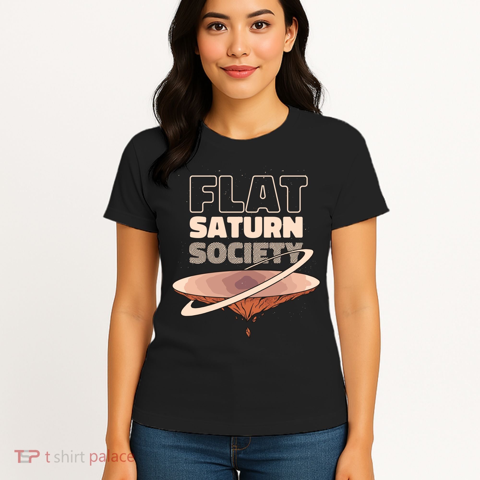 Flat Saturn Society Women's T-Shirt