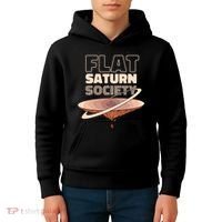 Flat Saturn Society Kids Hoodie thumb 4