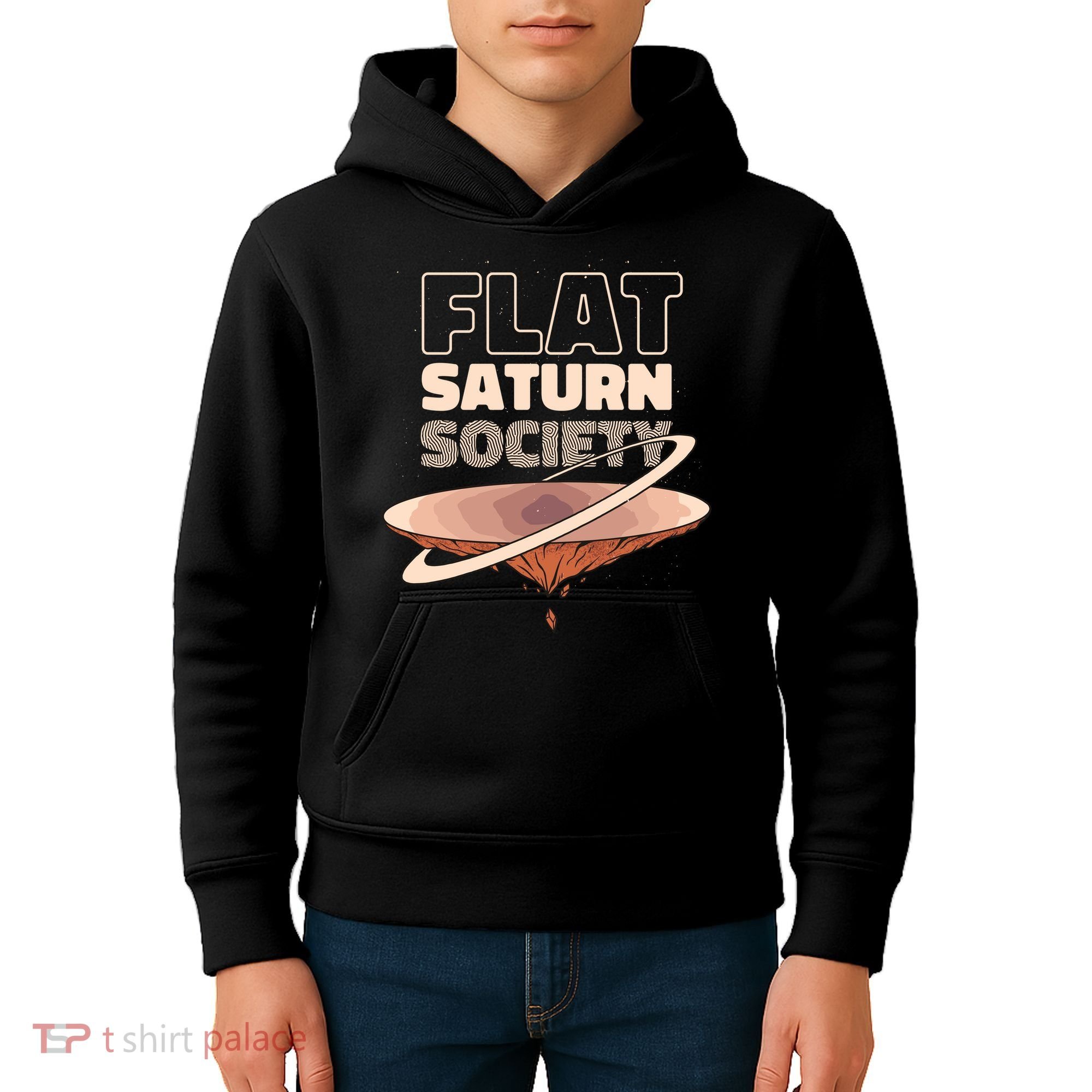 Flat Saturn Society Kids Hoodie