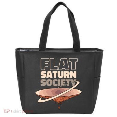 Flat Saturn Society Tote Bag