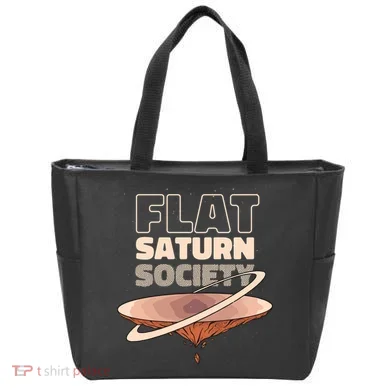 Flat Saturn Society Tote Bag