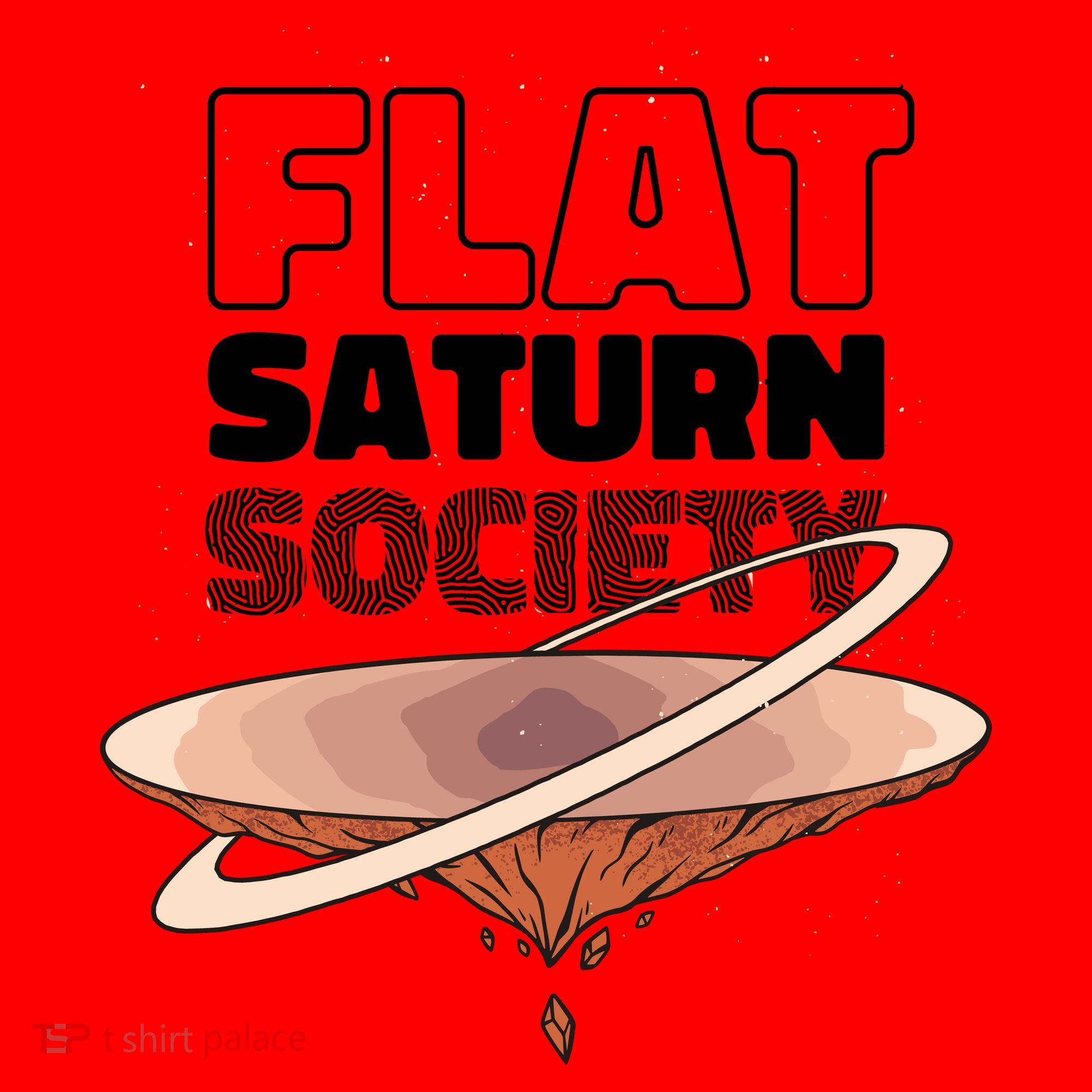 Flat Saturn Society Santa Hat