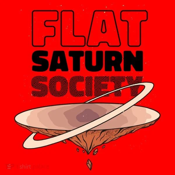 Flat Saturn Society Santa Hat