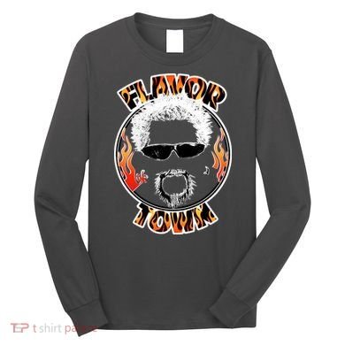Flavor Town Cooking Guy Long Sleeve Shirt