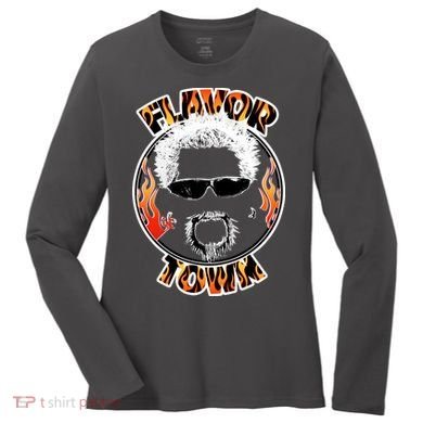 Flavor Town Cooking Guy Women's Long Sleeve Shirt
