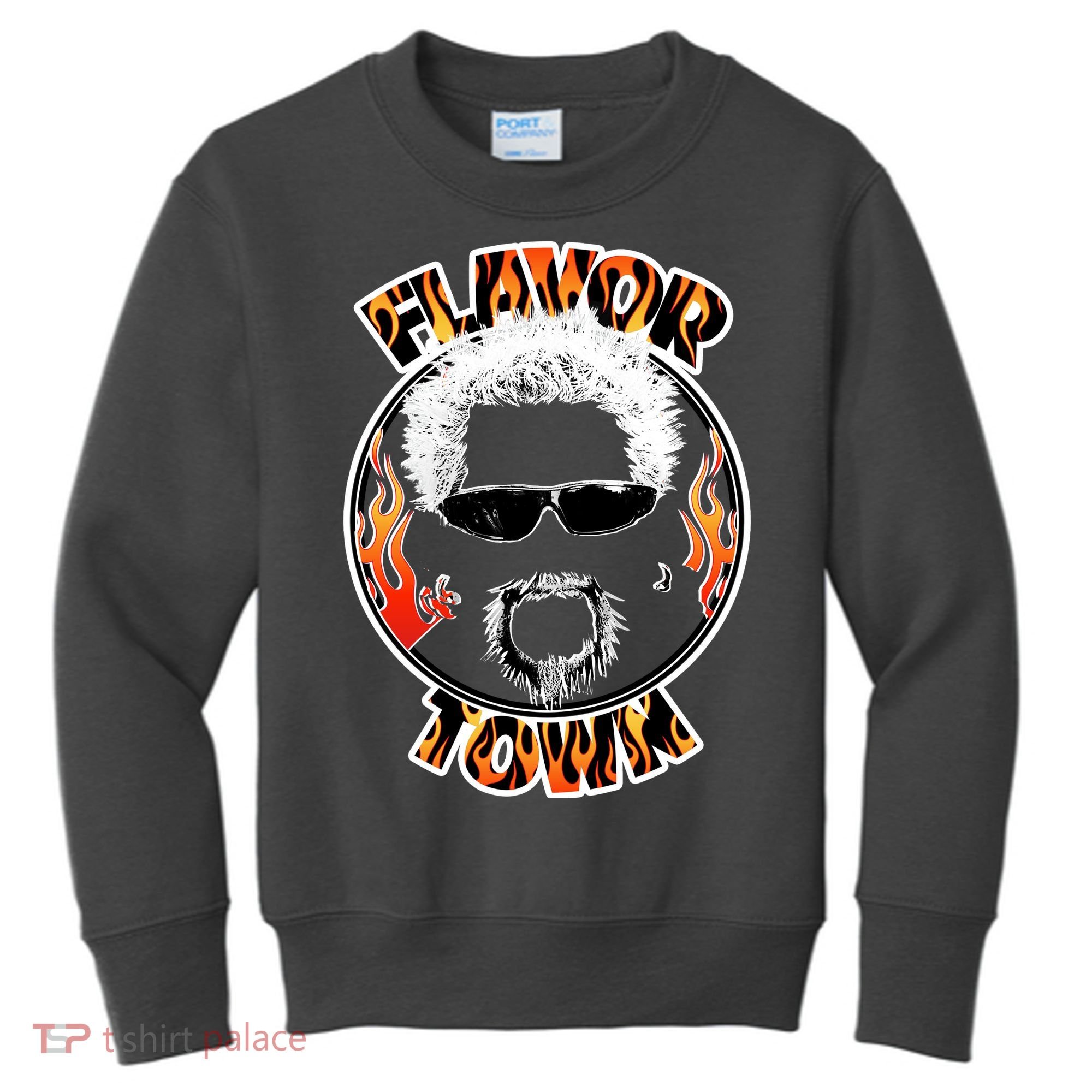 Flavor Town Cooking Guy Kids Sweatshirt