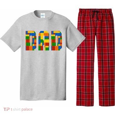 Funny Lego Builder Dad Pajama Set