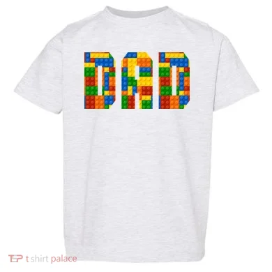 Funny Lego Builder Dad Toddler T-Shirt