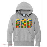 Funny Lego Builder Dad Kids Hoodie thumb 0